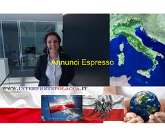 Interprete madrelingua polacco professionista