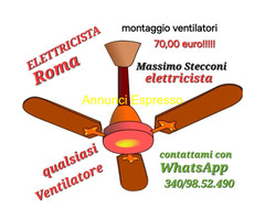 Montaggio ventilatore a soffitto Roma San Lorenzo