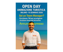 4FUN ENTERTAINMENT cerca  ANIMATORE TURISTICO  nel settore Turismo con  esperienza