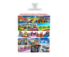 NOLEGGIAMO  GIOCHI GONFIABILI  E SPORTIVI
