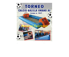 NOLEGGIAMO  GIOCHI GONFIABILI  E SPORTIVI