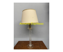 Lampada in vetro trasparente di Murano, anni '70