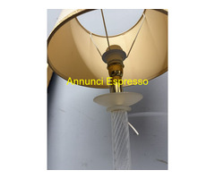 Lampada in vetro trasparente di Murano, anni '70