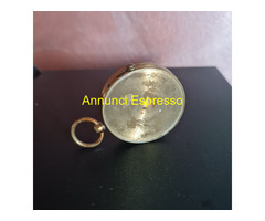 Antica bussola   tascabile in ottone fine ottocent
