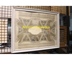 Antico dipinto acquerello studio prospetto