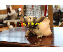 Antico Elefantino in terraglia a colaggio