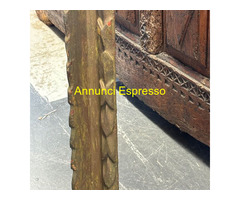 Antica cornice lavorata laccata Italia  XVII sec