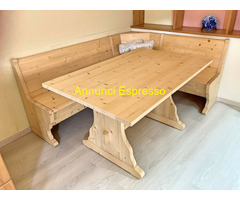 Giropanca e tavolo abete