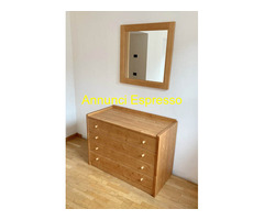 Comò e specchiera in abete