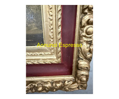 Olio su tela, ragazza e cagnolino 1987 Giancarlo