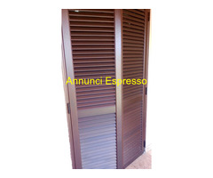 Balcone finestra persiana in alluminio rame bugnat