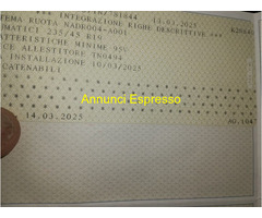 2 confezioni di calze da neve omologate 225/50 R18