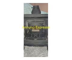 Stufa putage nera in ghisa in ottime condizioni