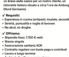 Paskal Job cerca   AIUTO CUOCO SPADELLARE nel settore Turismo con  esperienza