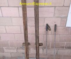 Sci in legno degli anni 50-60