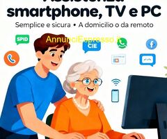 Assistenza per anziani: smartphone, TV e PC