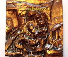 Rara scultura in rame anni '70 di Venturi Arte.