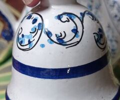 Caraffa in maiolica dipinta a mano di Caltagirone