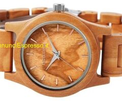 Orologio da donna Excellanc in legno d'ulivo