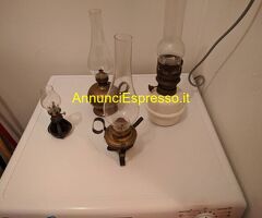 Vendo 4 Lampade a petrolio ANTICHE