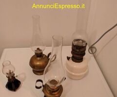 Vendo 4 Lampade a petrolio ANTICHE