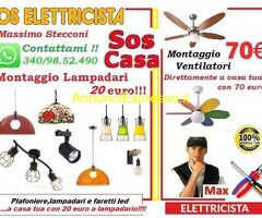 Elettricista lampadari Roma Bufalotta