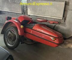 Carrozzino sidecar in metallo , d'epoca