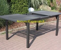 MWH Tavolo allungabile in lamiera 146/246x90