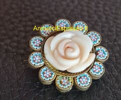 Spilla antica   tema floreale  primi '900   microm