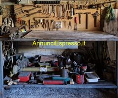 BANCO-Tavolo da officina con morsa acciaio