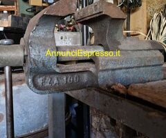 BANCO-Tavolo da officina con morsa acciaio