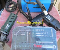 TRAPANO AEG+SNERIGLIATRICE+SALDATRICE+AVVITATORE