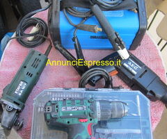 TRAPANO AEG+SNERIGLIATRICE+SALDATRICE+AVVITATORE