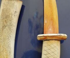 SCULTURA IN  AVORIO INIZIO 900