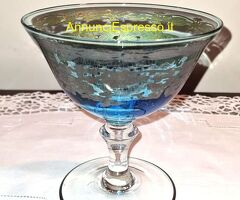 Alzata a coppa vintage Tecnostudio Andria  in vetr