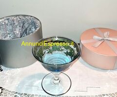 Alzata a coppa vintage Tecnostudio Andria  in vetr