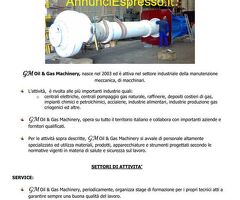 GM Oil & Gas Machinery srl cerca  Tecnico meccanico nel settore Metalmeccanico con  esperienza