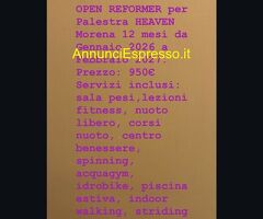 Abbonamento OPEN REFORMER 12 mesi HEAVEN MORENA