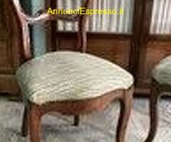 6 Sedie antiche stile Luigi XVI