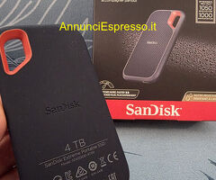 SanDisk 4TB Extreme SSD portatile garanzia 2028