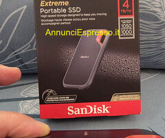 SanDisk 4TB Extreme SSD portatile garanzia 2028