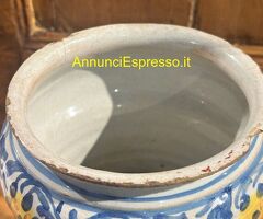 Antico Albarello Faenza epoca XVII sec vaso