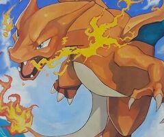 Charizard DIPINTO XXXL