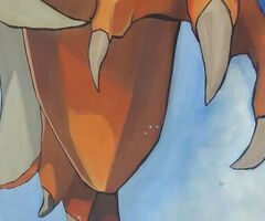 Charizard DIPINTO XXXL