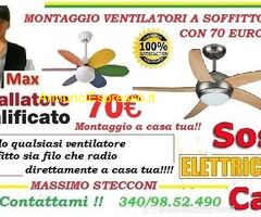 Montaggio ventilatore a soffitto Roma San Lorenzo
