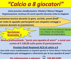 Campionati e tornei amatoriali di calcio a otto