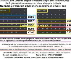 CorsoCorsi PLC per aziende, referenziati, in offerta speciale a febbraio e marzo 2026