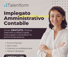 CorsoImpiegato Amministrativo Contabile (corso GRATUITO online, full time), 26 febbraio