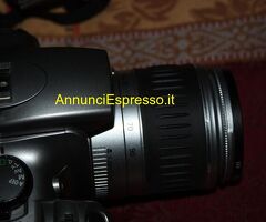 Canon eos 300D reflex digitale,  obiettivo silver