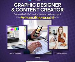 CorsoGraphic Designer e Content Creator (corso GRATUITO online, full time), 19 marzo